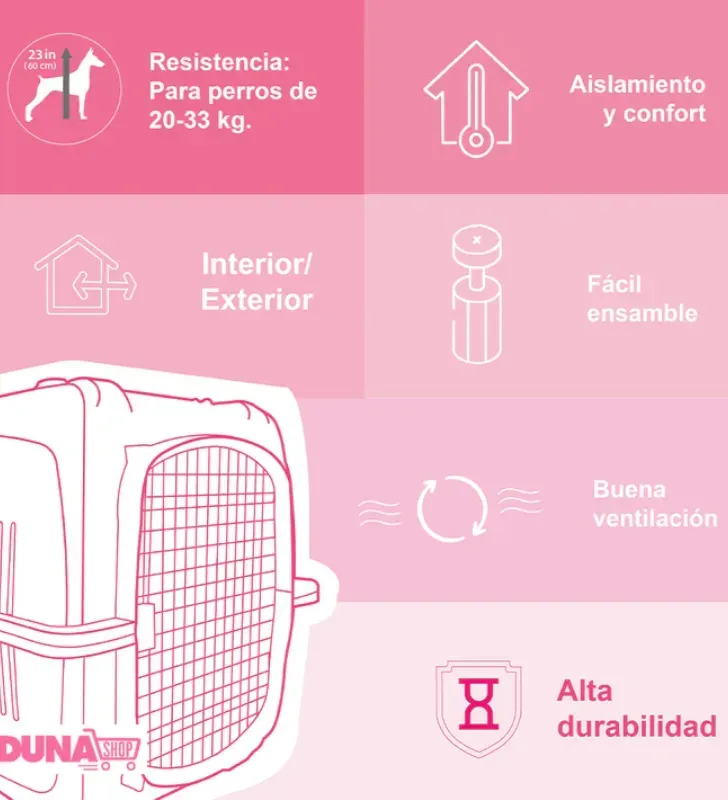 TRANSPORTADORA KENNEL GRANDE COLORES
